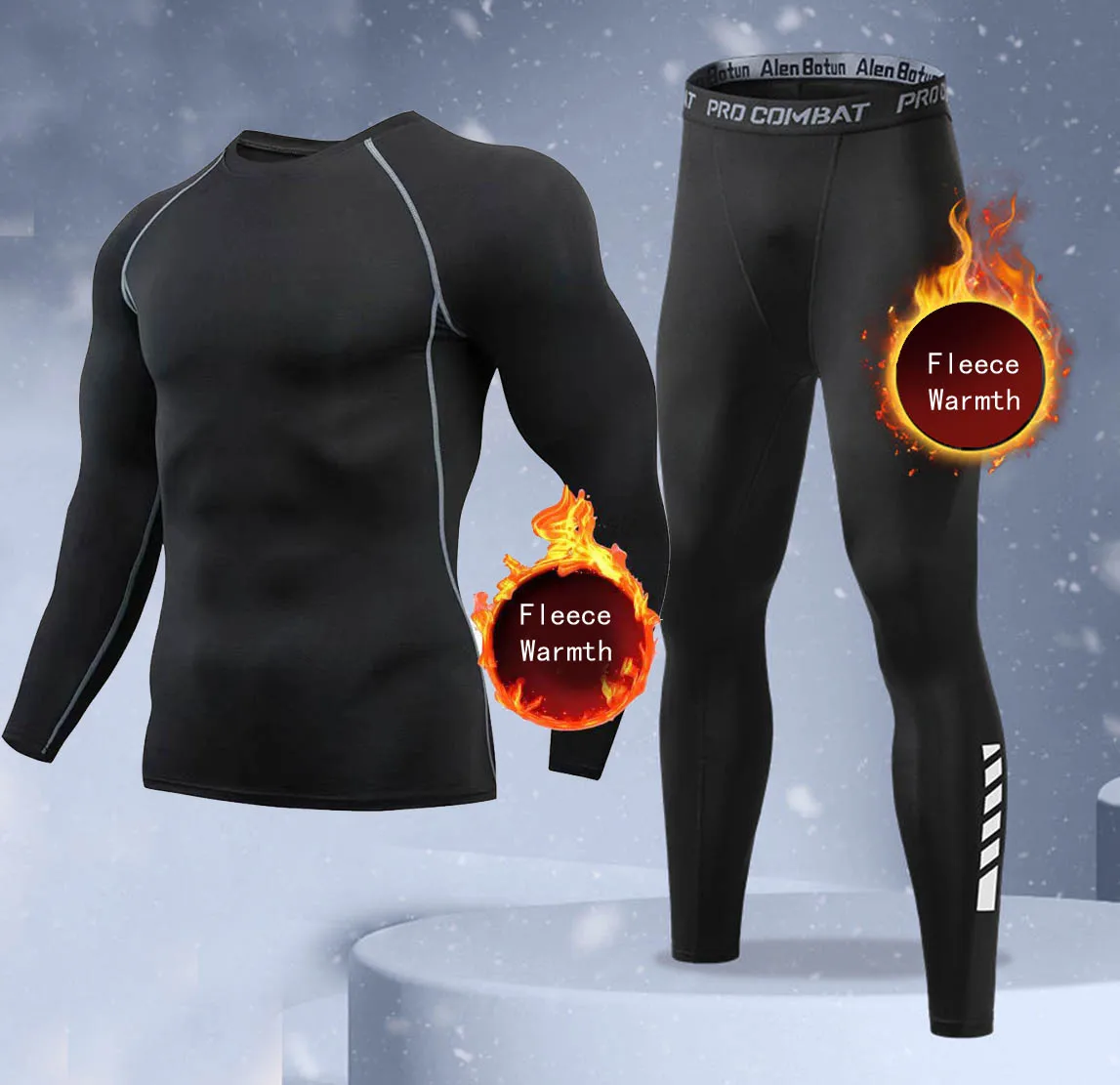 Thermal Long John - Nouvel ensemble de sous-vêtements d'hiver chauds